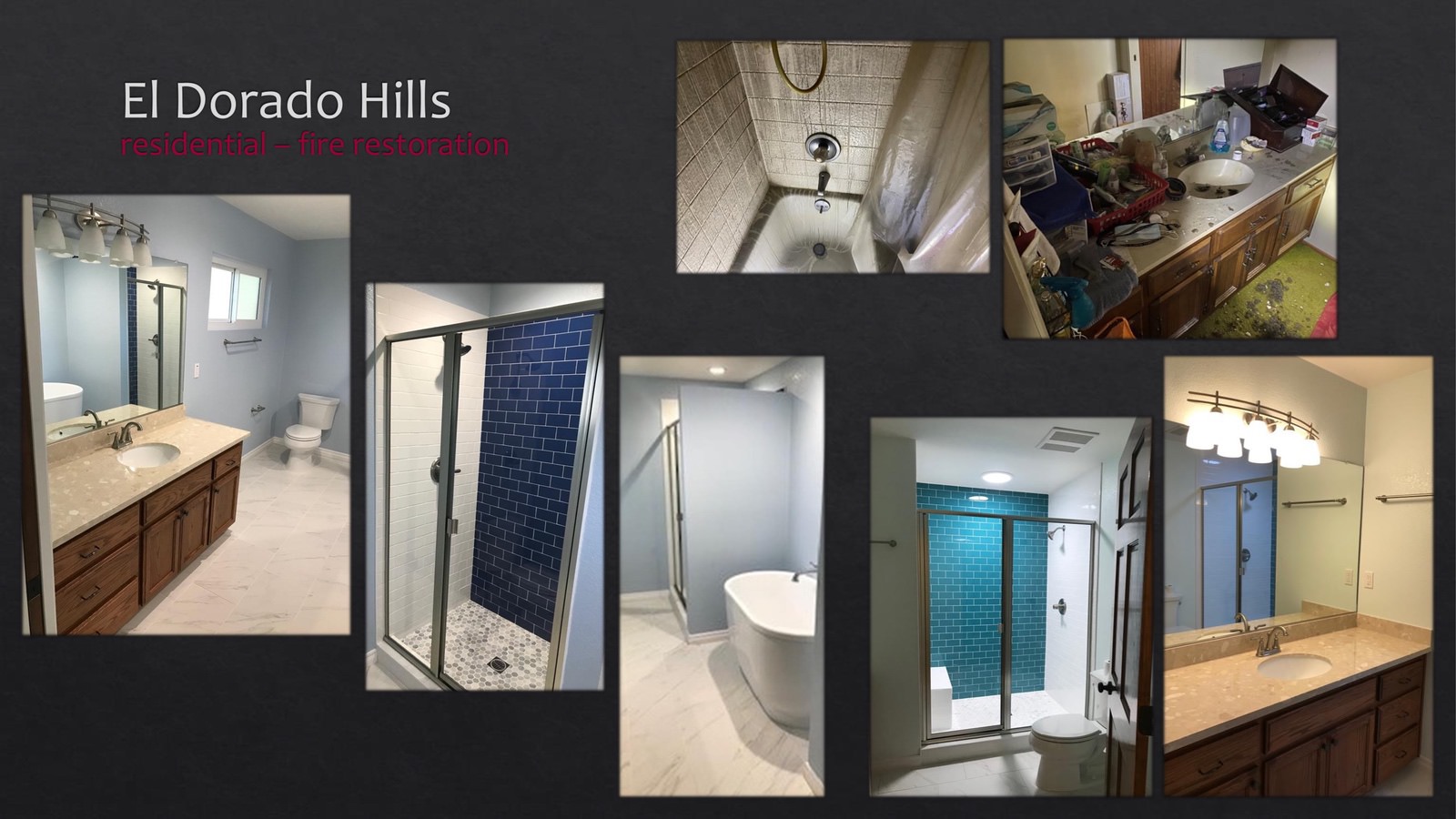 El Dorado Hills Residential fire restoration - bathroom - lightbox